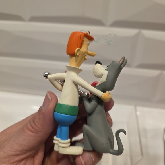 2-Hallmark The Jetsons Flickering Light Magic & Astro George Christmas Ornaments - Picture 7 of 10